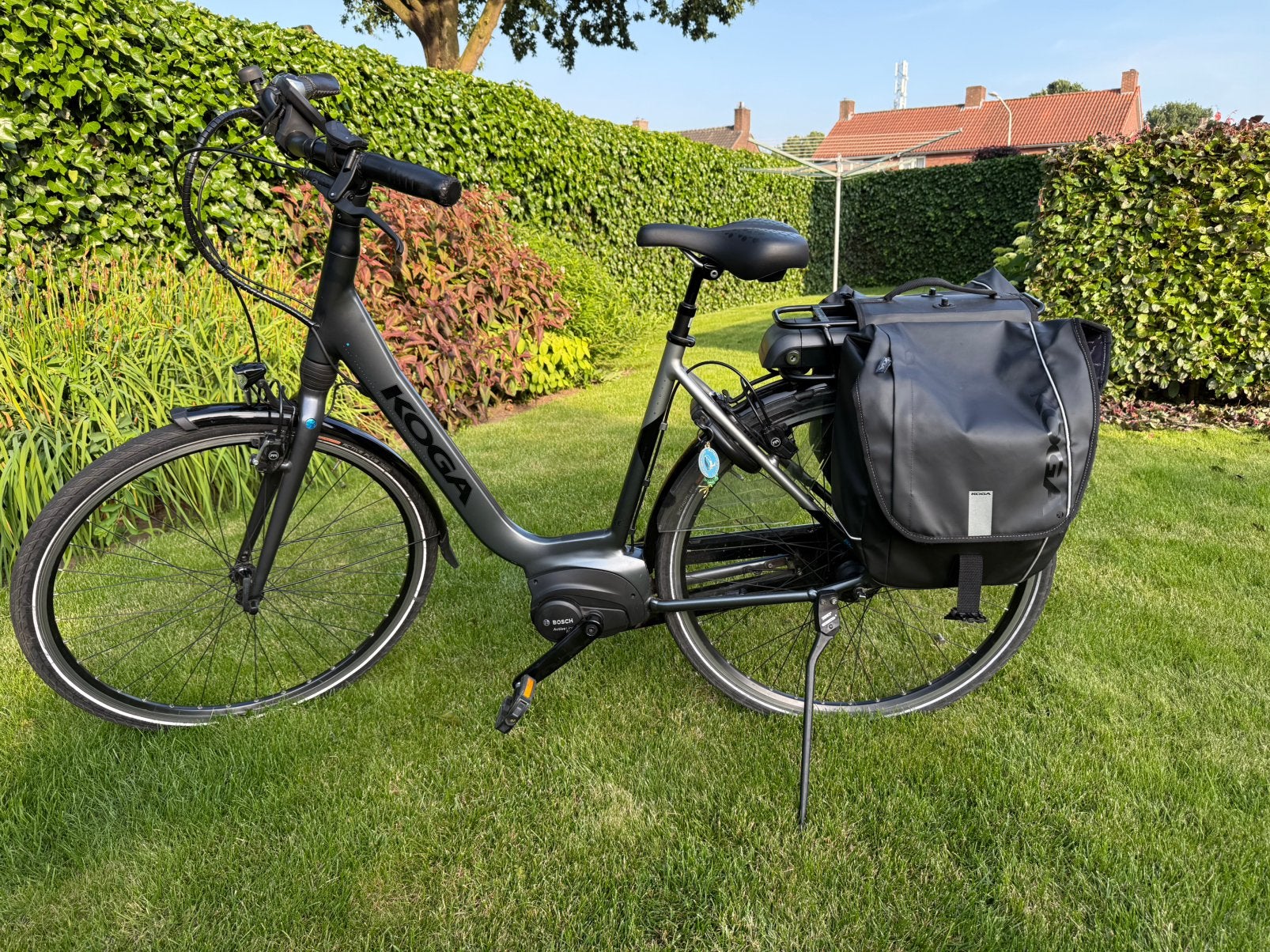 Koga E- nova lady 53cm elektrische fiets grijs/zwart, Gebruikt, 51 tot 55 cm, 50 km per accu of meer, Ophalen