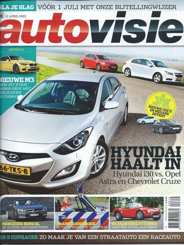 Autovisie 8 2012: Mercedes Benz SL500 - Opel Astra 1.4 Turbo, Ophalen of Verzenden, Gelezen, Algemeen