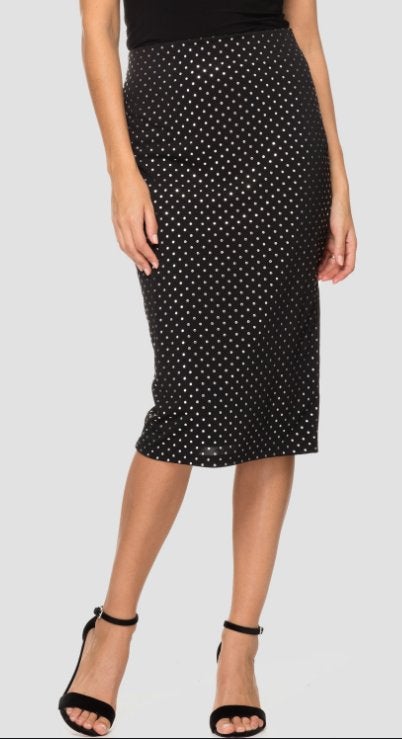 Joseph Ribkoff elegante chique zilver/zwarte rok mt 38/40