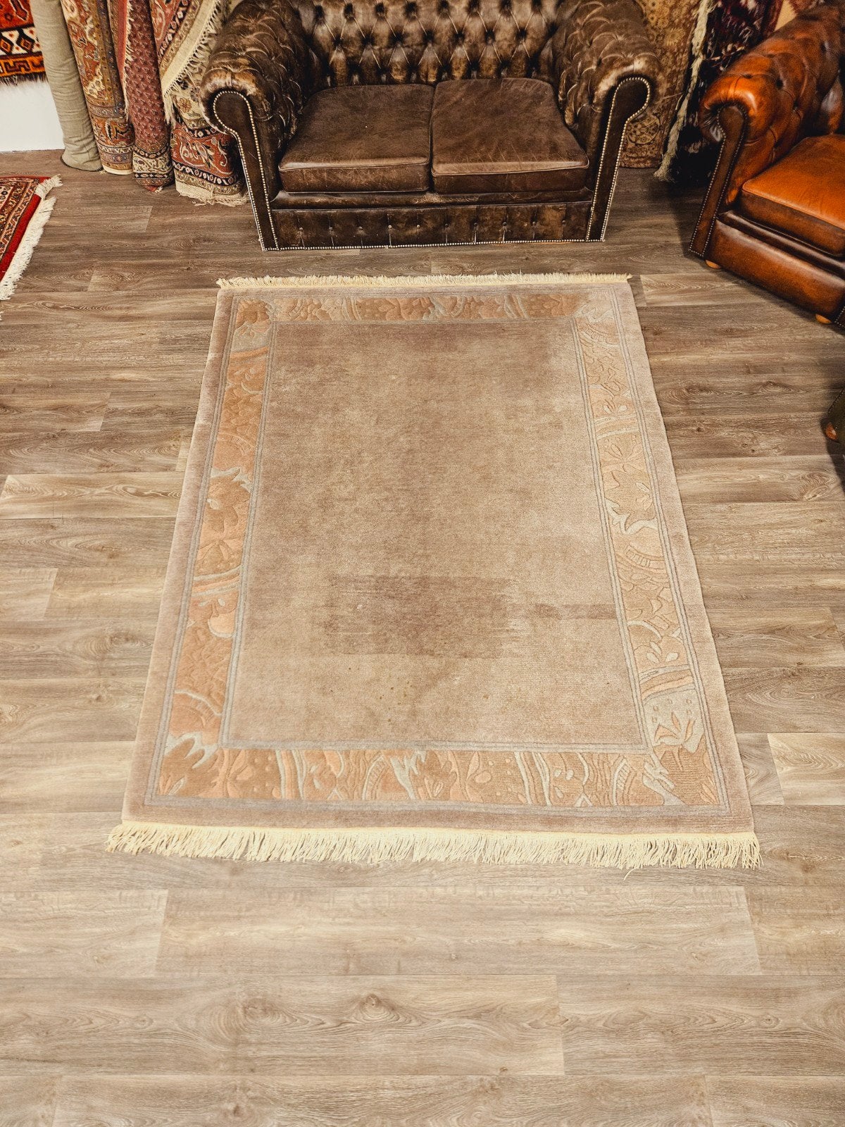 Handgeknoopt Tapijt uit Nepal. Prachtige kleuren en patronen, Nepal, 150 tot 200 cm, 200 cm of meer, Ophalen of Verzenden