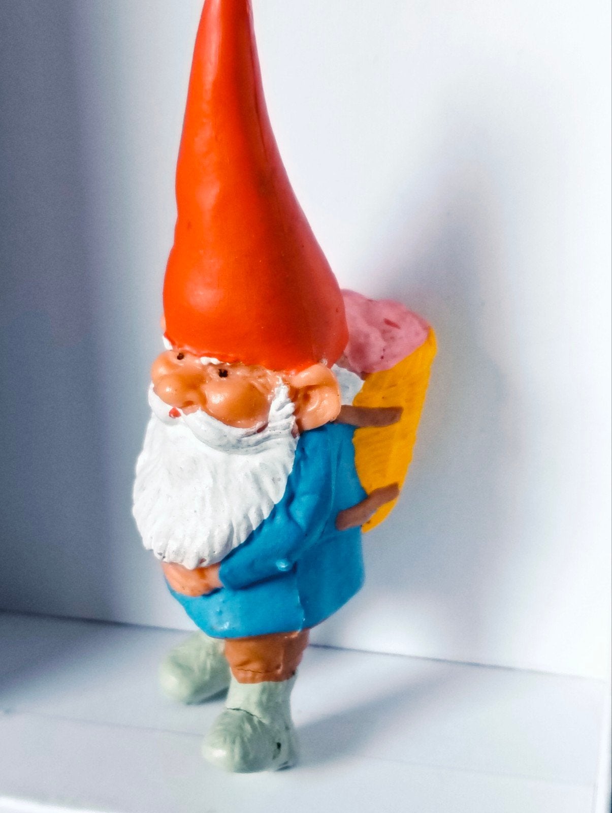 Vintage David de kabouter met mand - jaren 80, Verzamelen, Ophalen of Verzenden, Gebruikt