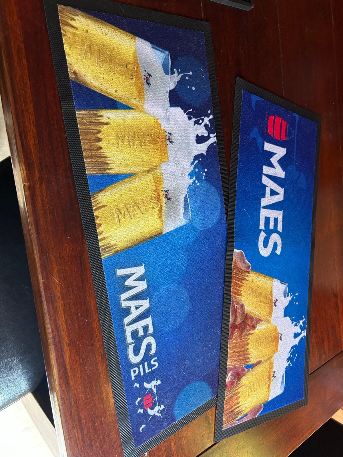 Maes Pils barmatten - Set van 2, Ophalen of Verzenden, Gebruikt, Overige typen, Overige merken