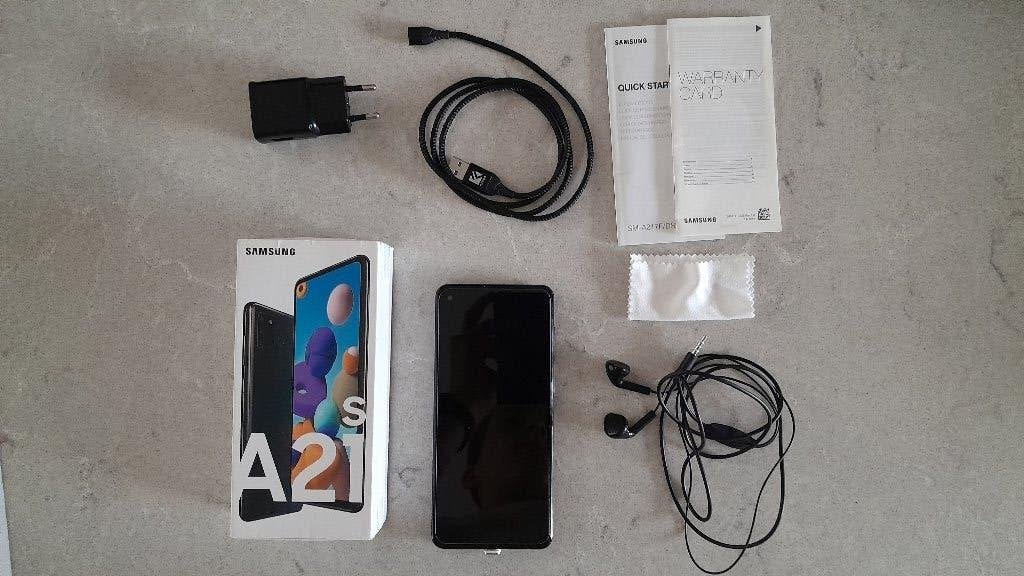 Samsung Galaxy A21s, Gebruikt, Zwart, Touchscreen, Ophalen of Verzenden