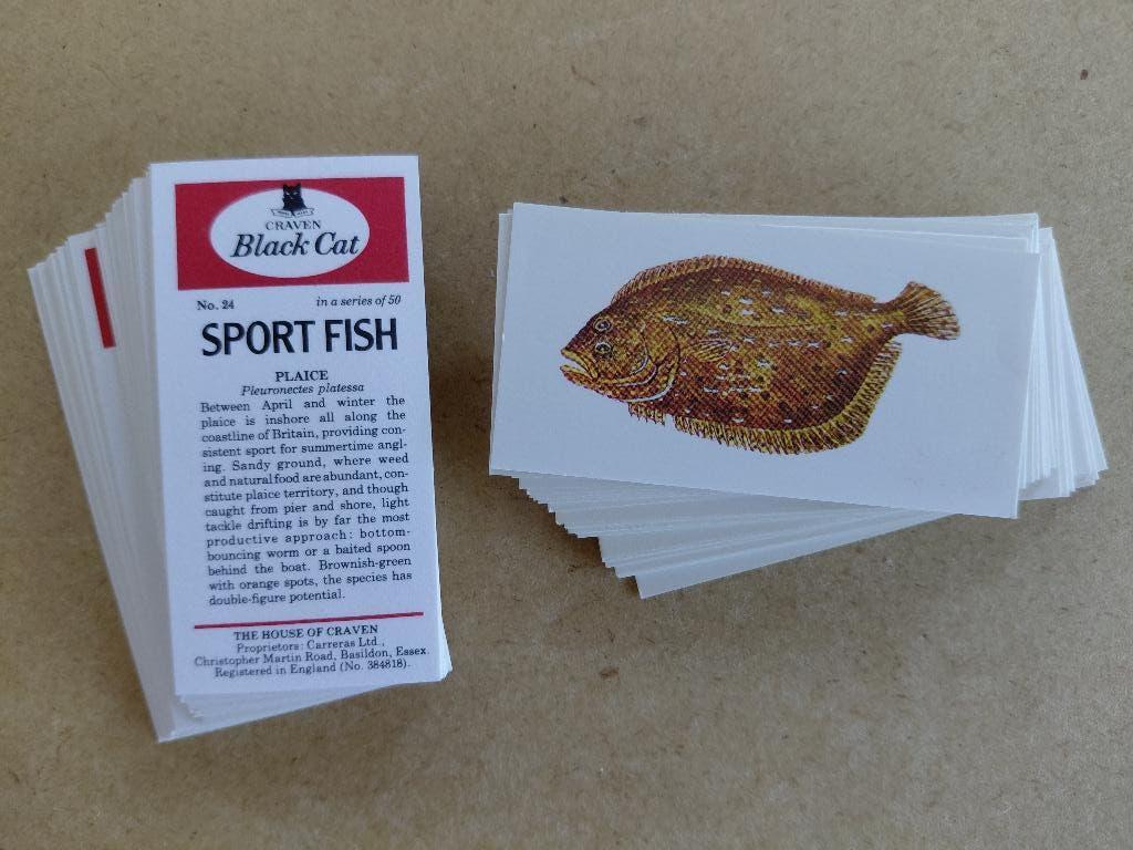 Sport Fish complete set 50 cigarette cards vissen 1978, Ophalen, Gebruikt