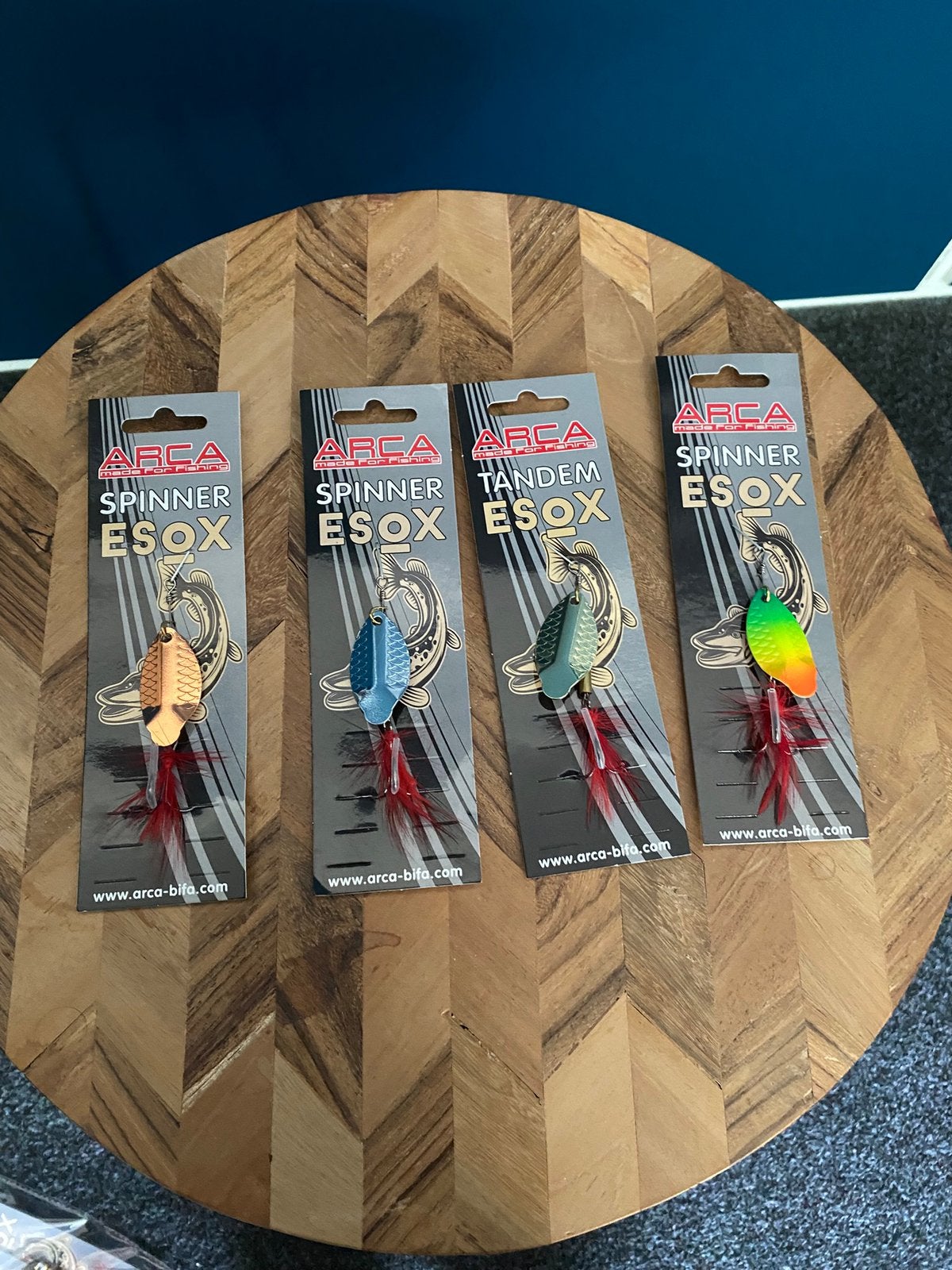 Arca Esox spinner Maat 2 (4 kleur soorten), G, Overige typen, Nieuw, Ophalen of Verzenden