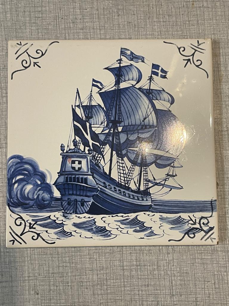 Mosa Holland tegeltje 15x15cm ++ Delft blauw, Antiek en Kunst, Ophalen of Verzenden