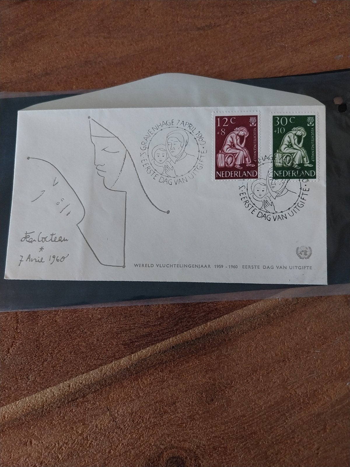 Nederlandse Blanco FDC E42 Vluchtelingen uit 1960 CW 10,00., Ophalen of Verzenden, Nederland