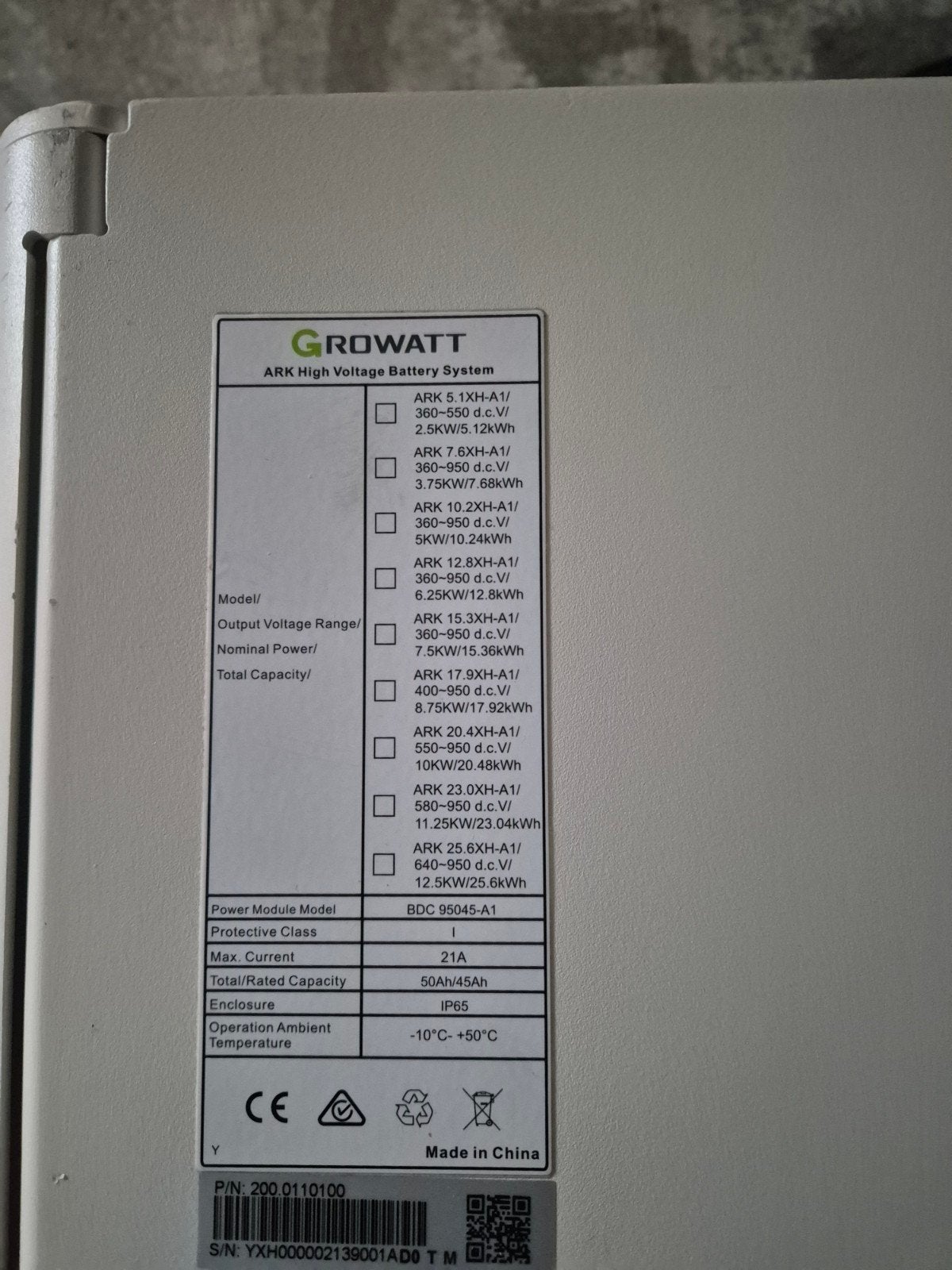 Growatt ARK Hoogspanning BMS geen battarij, Ophalen of Verzenden, Zo goed als nieuw
