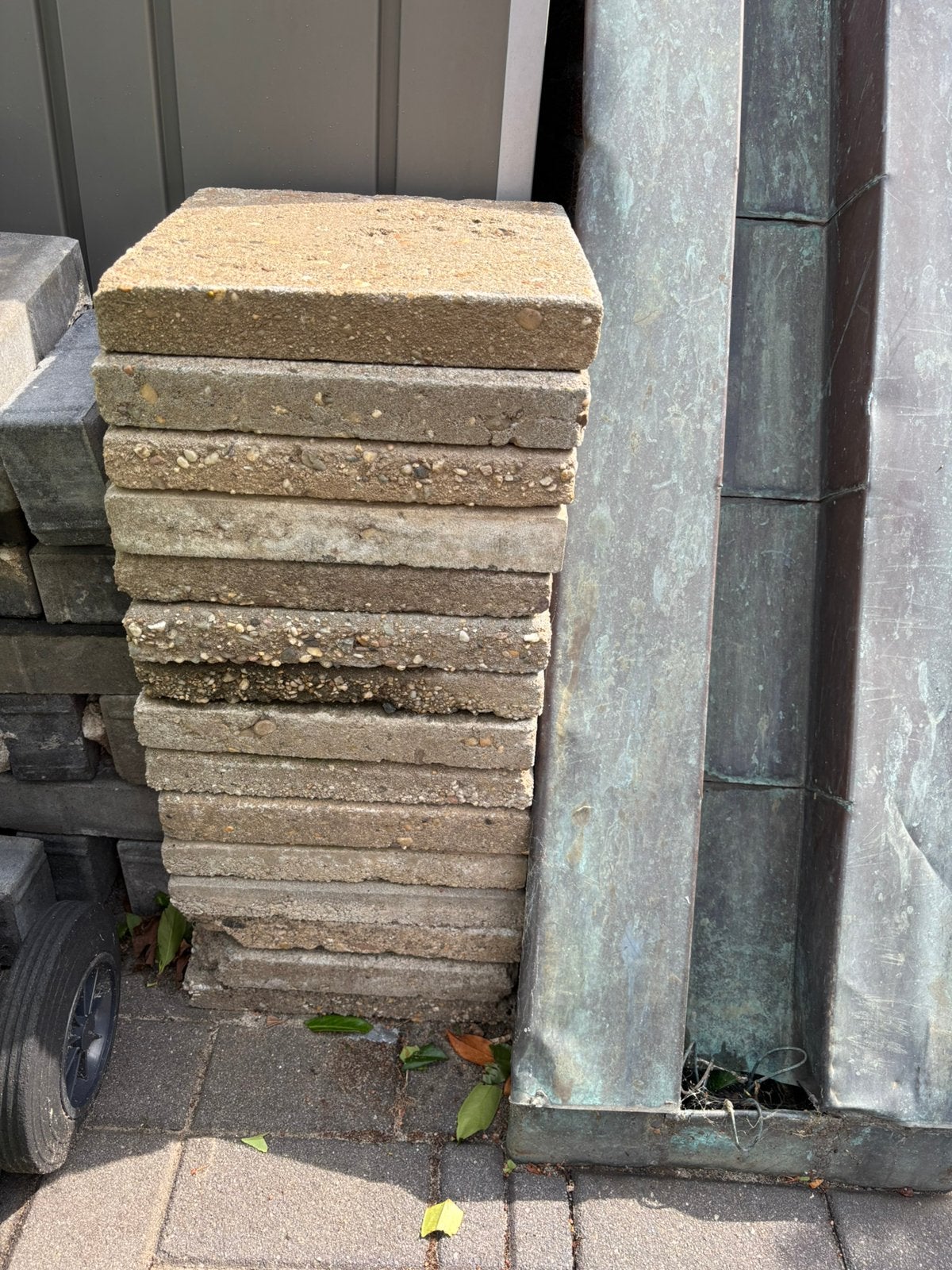 15x stoeptegel 30x30cm (gratis), Tuin en Terras, Tegels en Klinkers, Ophalen, Zo goed als nieuw, Minder dan 5 m², Beton
