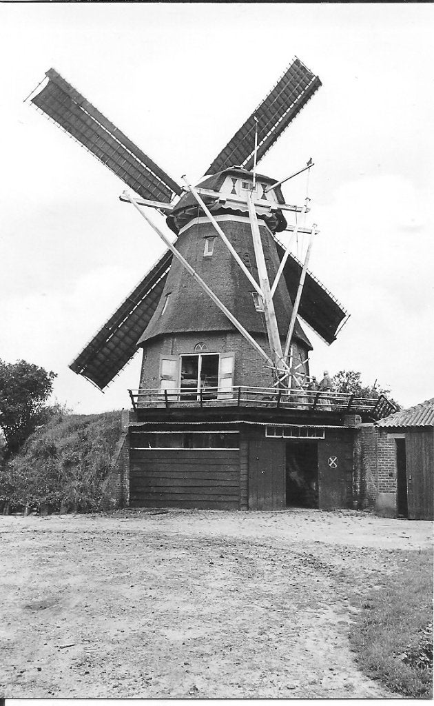 Ansichtkaart Radewijk, korenmolen Windlust, 1975, Ophalen of Verzenden, 1960 tot 1980, Ongelopen, Overijssel