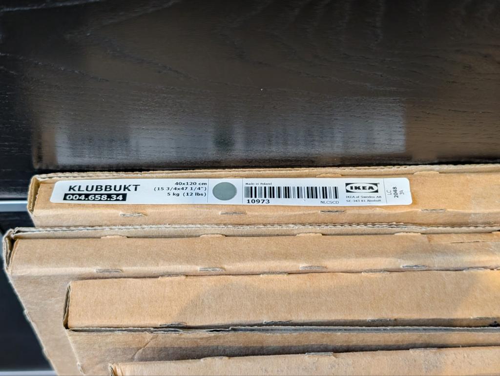 IKEA KLUBBUKT kastdeur 40x120 cm - 4 zgan in verpakking, Ophalen, Nieuw