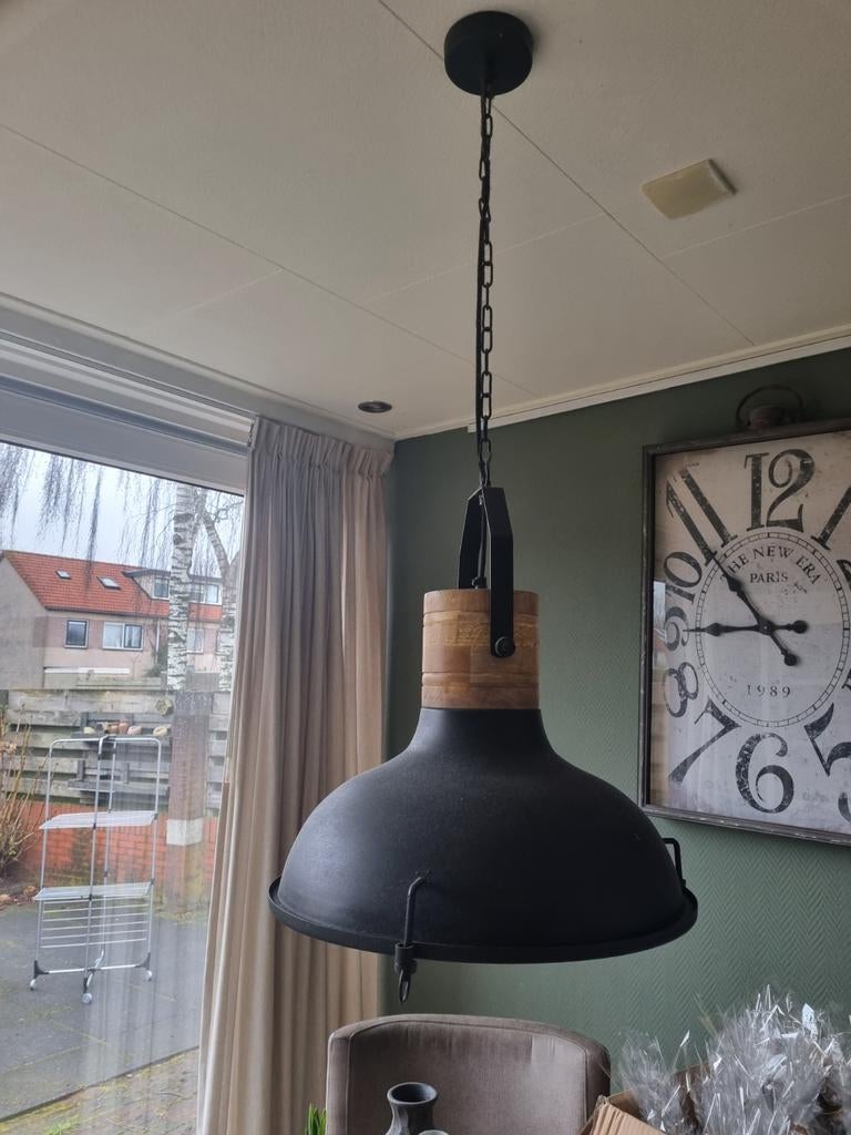 Plafond lamp industriël, Huis en Inrichting, Lampen | Hanglampen, Ophalen, Zo goed als nieuw, Minder dan 50 cm