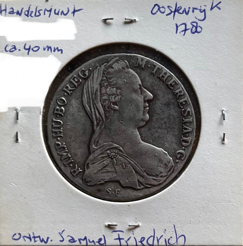 Kronenthaler 1780 Oostenrijkse Nederlanden zilver .873, Ophalen of Verzenden, Oostenrijk, Losse munt, Zilver