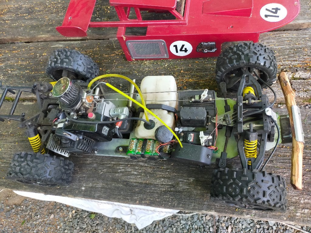 radiografisch auto , benzine FG marger 1/5   Zenoah, Benzine, Gebruikt, Auto offroad, Ophalen of Verzenden