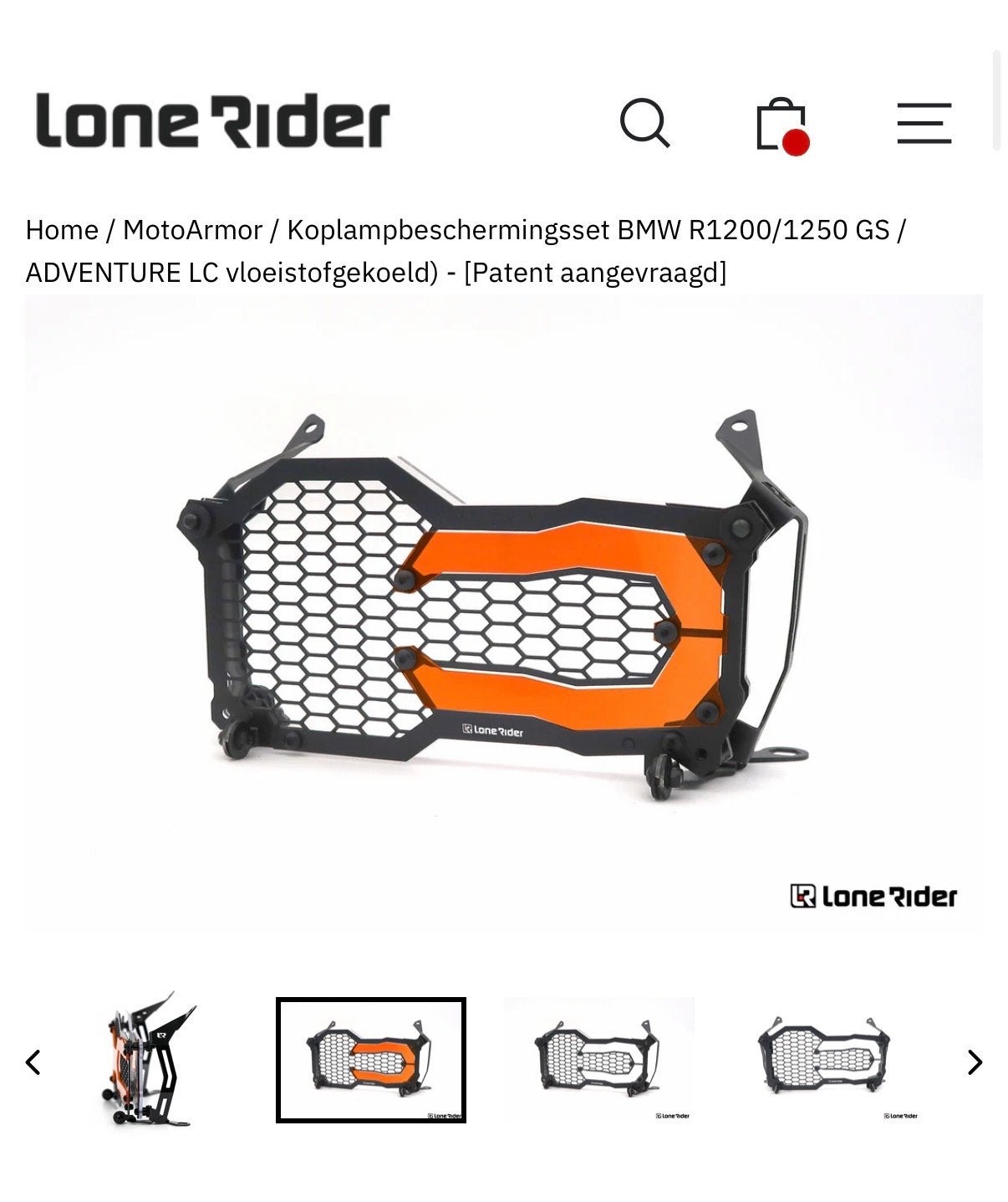 GEZOCHT: Lone Rider Koplampbescherming BMW R1200/1250 GS, Motoren, Ophalen of Verzenden, Gebruikt