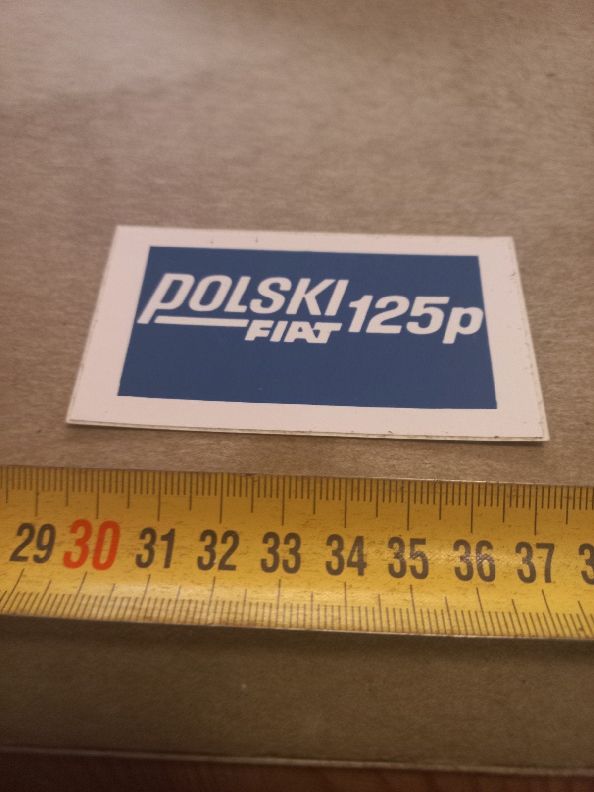 Polski Fiat 125p sticker /, Ophalen of Verzenden, Zo goed als nieuw, Auto of Motor