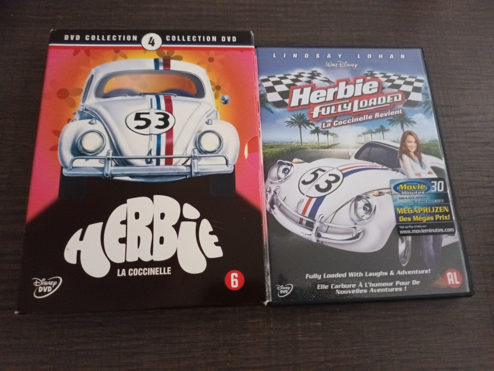 dvd complete reeks Herbie, Alle leeftijden, Ophalen of Verzenden, Zo goed als nieuw, Actie en Avontuur