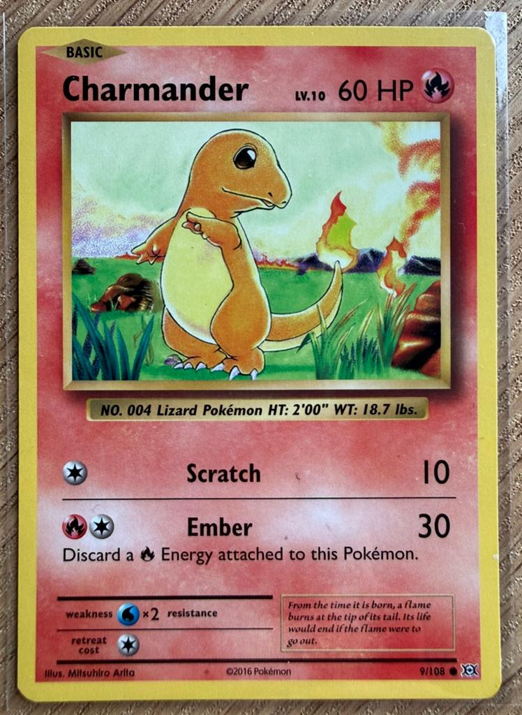 Charmander 2016 Evolutions, Ophalen of Verzenden, Zo goed als nieuw
