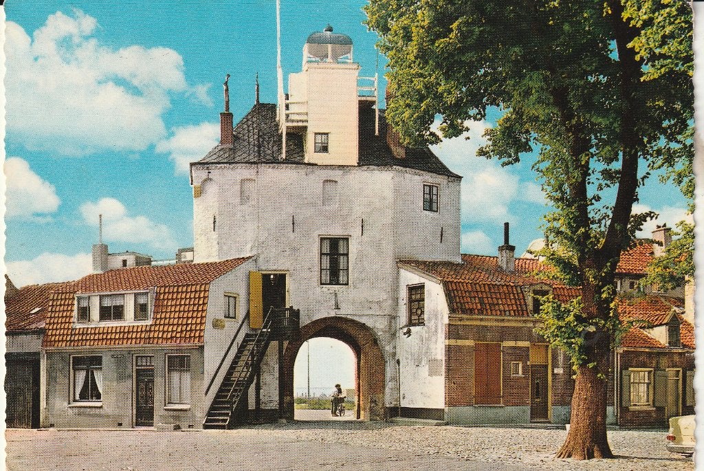 Harderwijk De Vispoort 1966, Ophalen of Verzenden, 1960 tot 1980, Gelopen, Gelderland