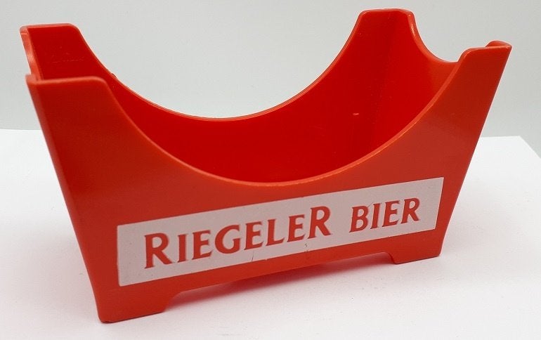 Riegeler Bier Bierviltjeshouder, Ophalen of Verzenden, Gebruikt, Reclamebord, Plaat of Schild, Overige merken