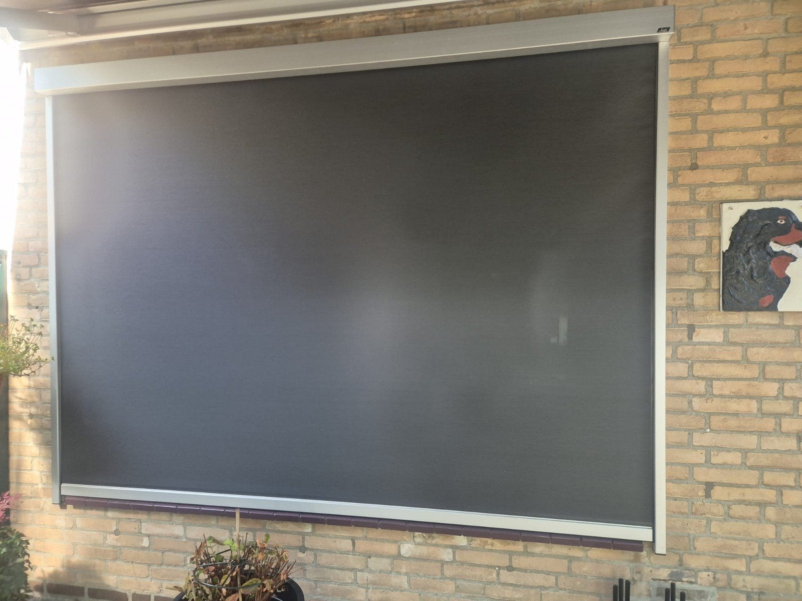 Zonnescreen luxaflex - Elektrisch - Zo goed als nieuw, Ophalen, Zo goed als nieuw, Screen, Elektrisch