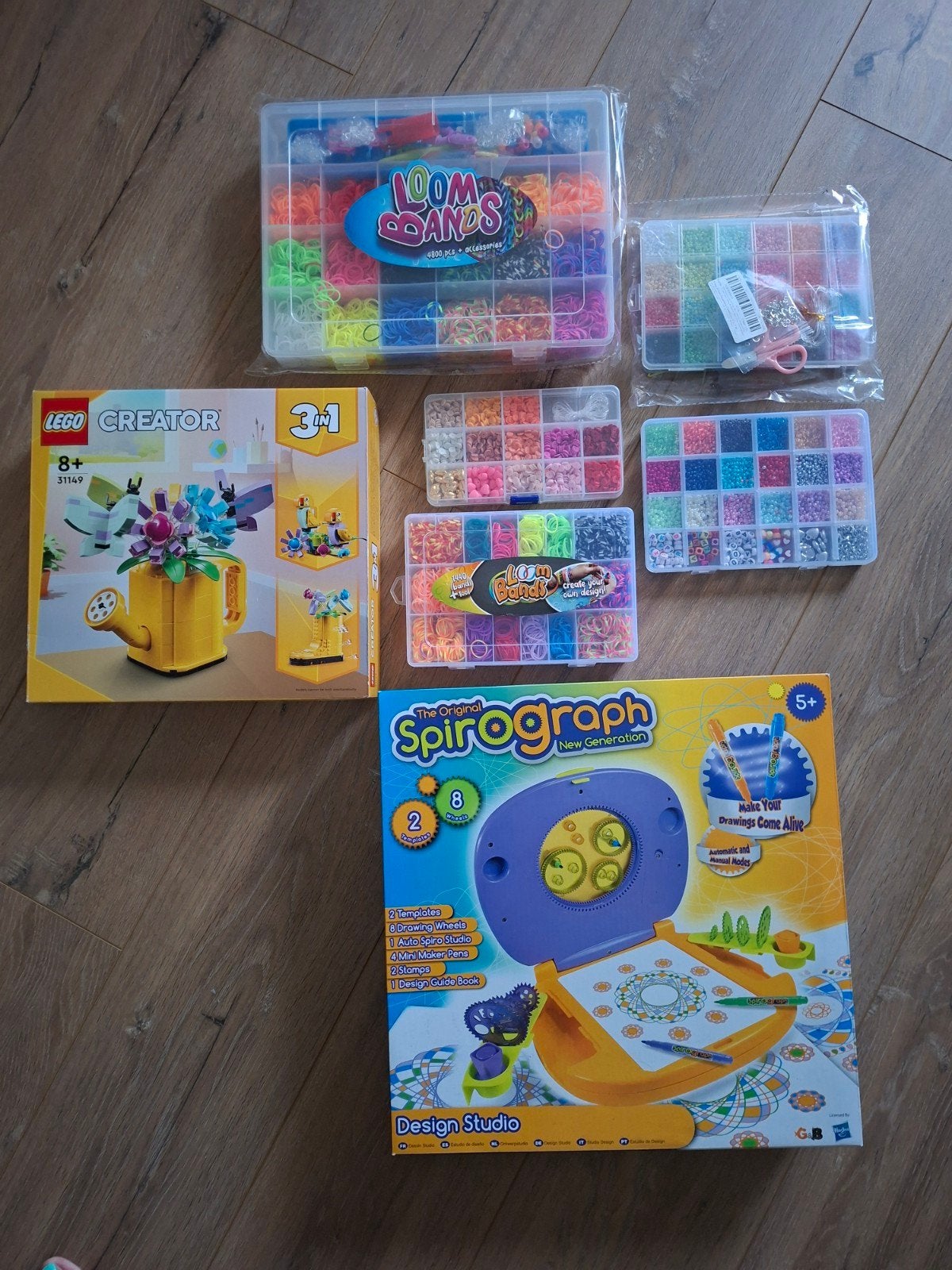 Sinterklaas Speelgoedpakket: LEGO, Spirograph & Armbandjes, Ophalen of Verzenden, Zo goed als nieuw, Knutselen