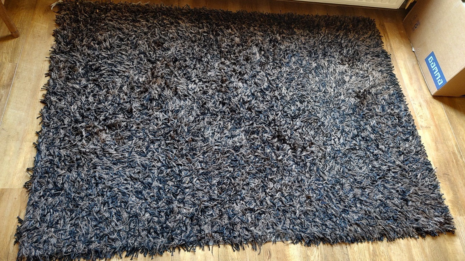vloerkleed 140 x 160 cm, Ophalen, Gebruikt, 100 tot 150 cm, Grijs