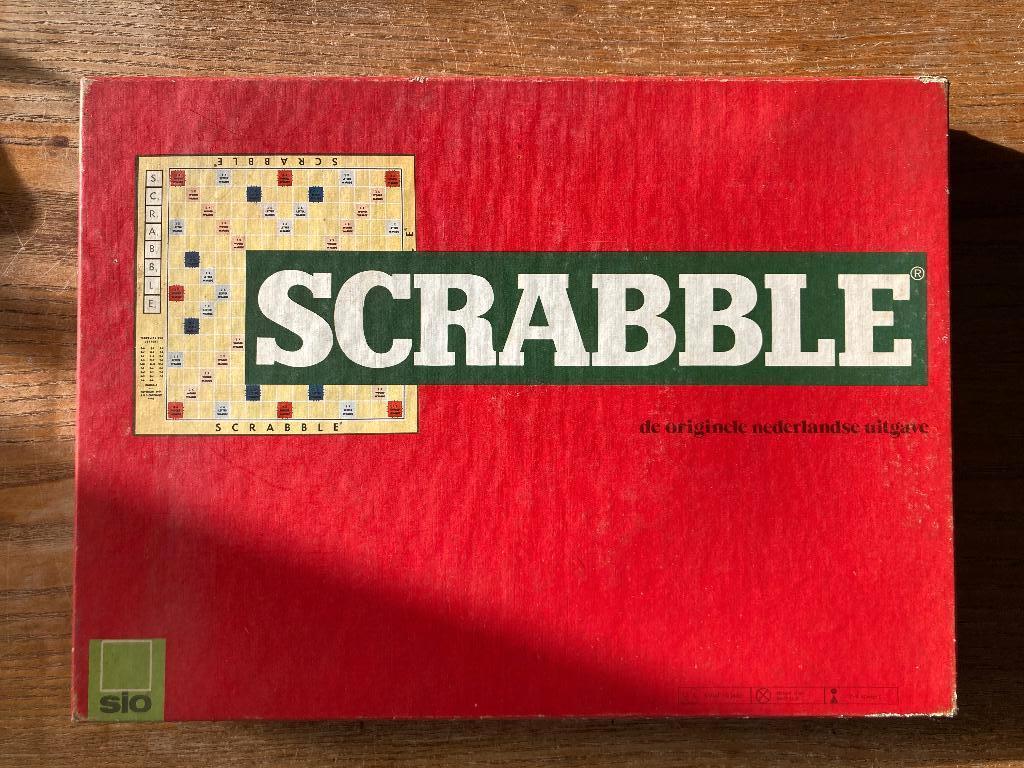 Vintage Sio Scrabble & Spear-Spiel drehkreuz - compleet, Hobby en Vrije tijd, Gezelschapsspellen | Bordspellen, Een of twee spelers