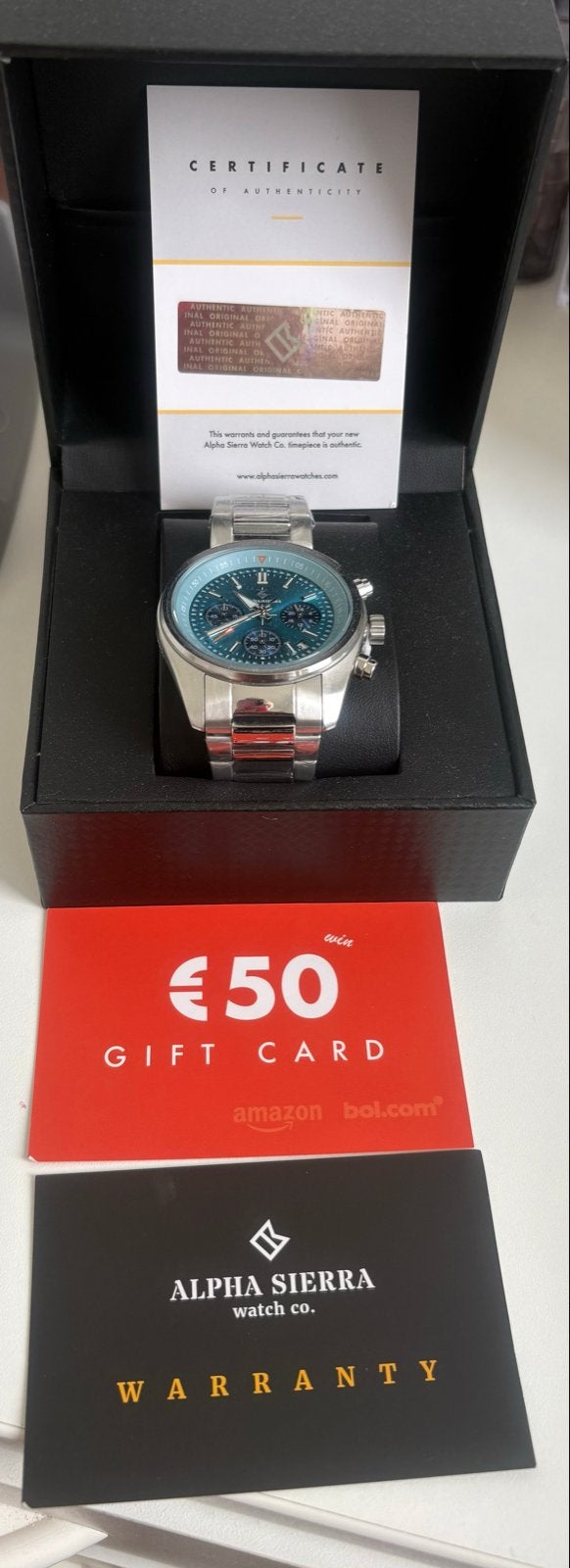 Alpha Sierra Herenhorloge - Nieuw in doos, Overige merken, Staal, Polshorloge, Nieuw
