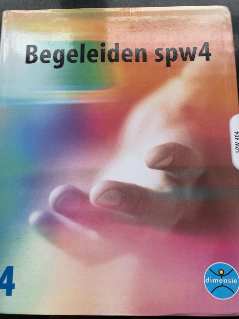 Begeleiden SPW 4, Boeken, Ophalen of Verzenden, Beta, Zo goed als nieuw, HBO