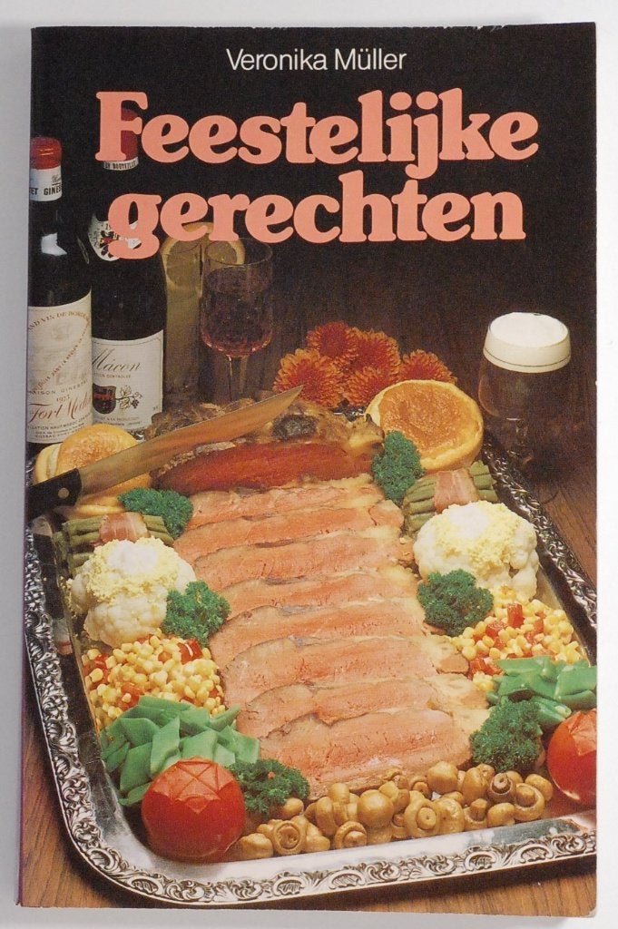 Feestelijke Gerechten (jaren 70) - Kookboek Veronika Müller, Verzenden, Veronika Müller, Tapas, Hapjes en Dim Sum, Zo goed als nieuw