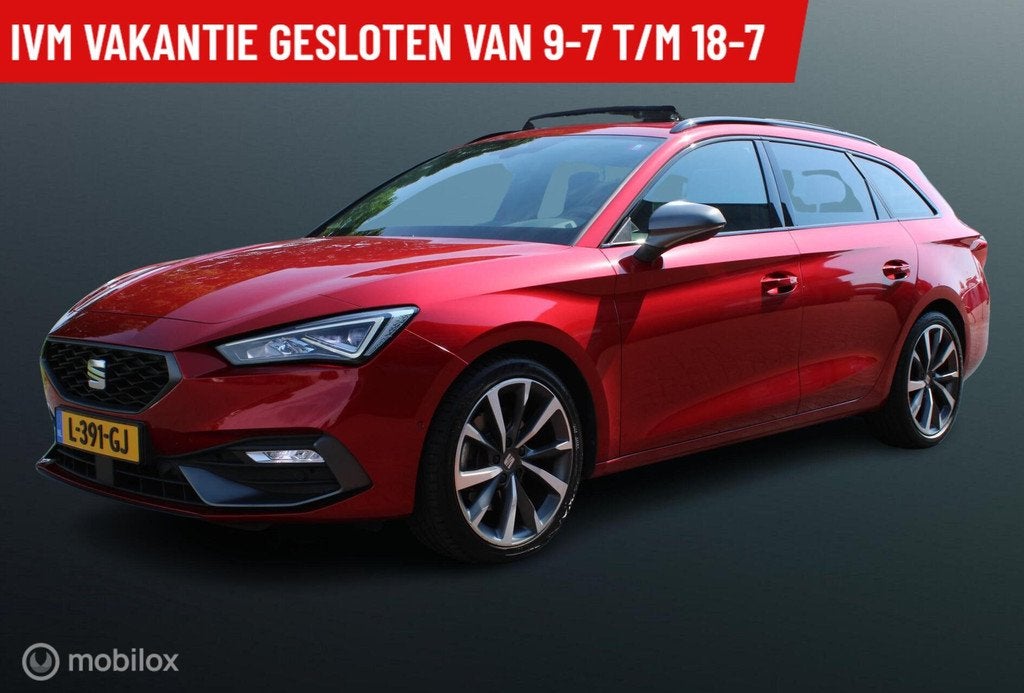 Seat Leon Sportstourer 1.5 TSI FR Launch Edition, Pano, Trek, Auto's, Seat, Bedrijf, Te koop, Leon, ABS, Achteruitrijcamera, Adaptive Cruise Control