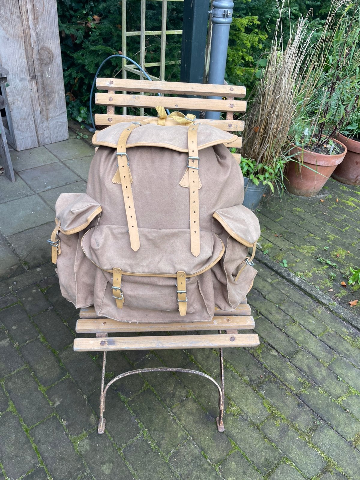 Vintage Lafuma  rugzak met A/frame, Ophalen of Verzenden, Gebruikt