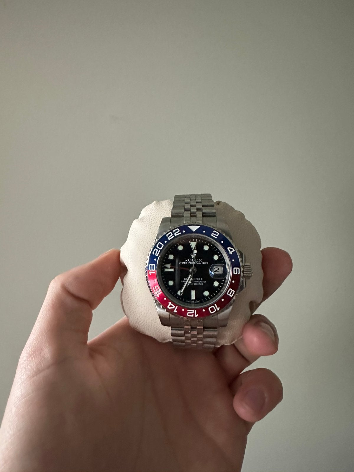 Rolex GMT-master II Pepsi, Ophalen of Verzenden, Zo goed als nieuw