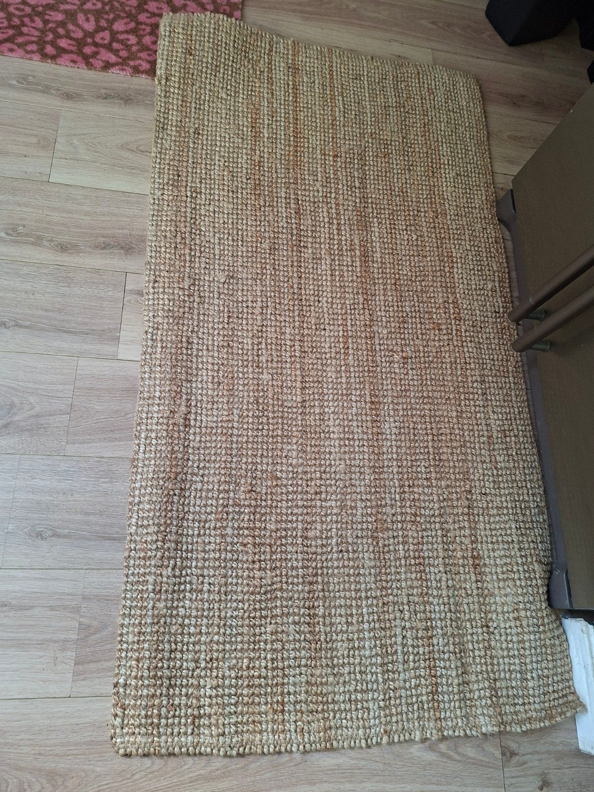Jute vloerkleed - Natuurlijke uitstraling, Gebruikt, 100 tot 150 cm, Natuurlijk, Bohemian, Bruin