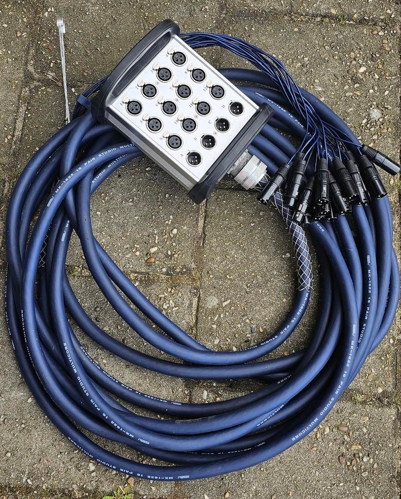 DAP MK-1622 Studio Multikabel - 12 kanaals + 4 monitoring, Ophalen, Gebruikt, Apparatuur