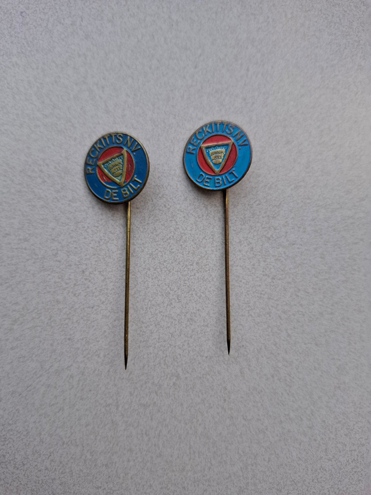 Vintage speldjes pins prikkers Reckitts N.V. De Bilt, Ophalen of Verzenden