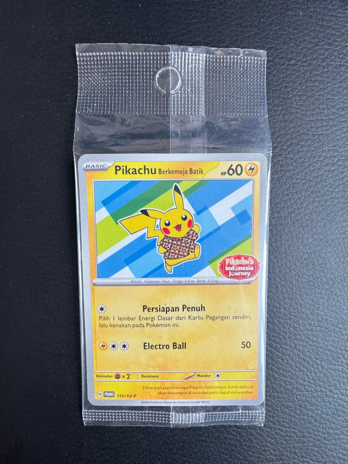 Pikachu Batik 155/SV-P Indonesia Journey Blue, Ophalen of Verzenden, Zo goed als nieuw