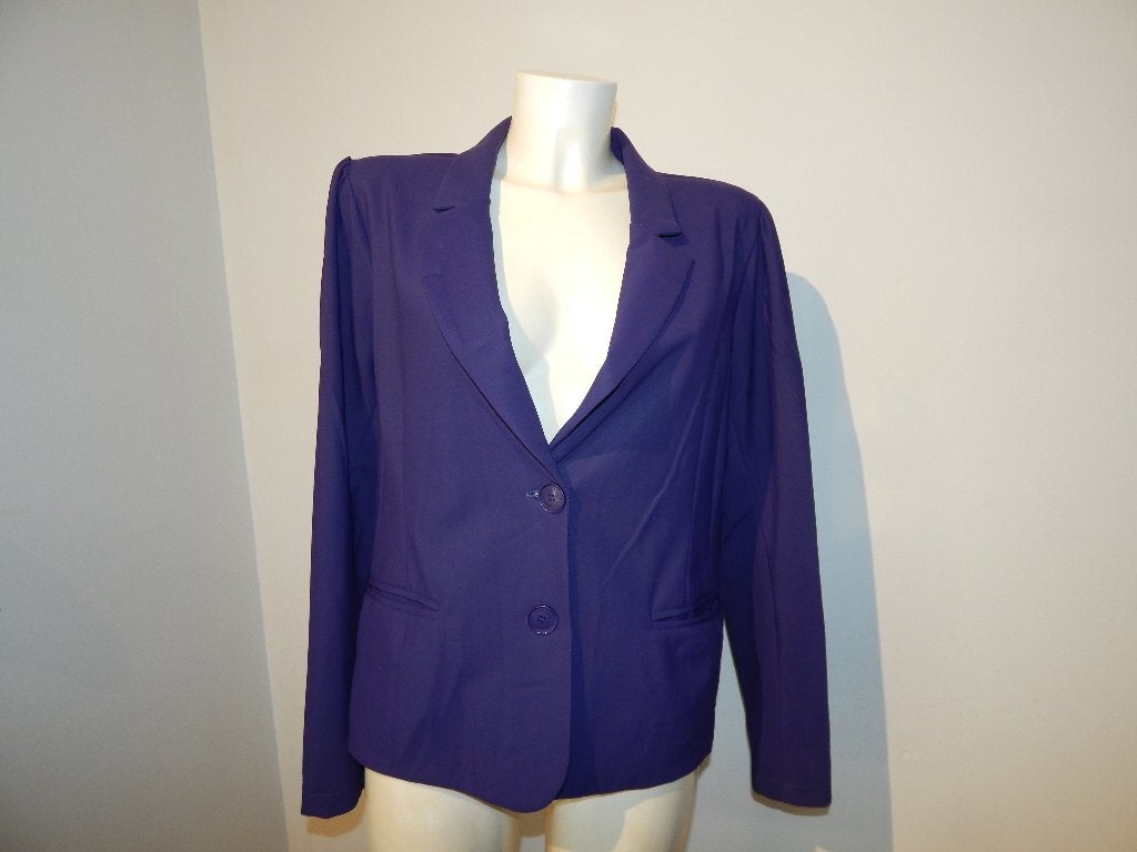 Studio Anneloes dikker travel stof jasje blazer paars XL