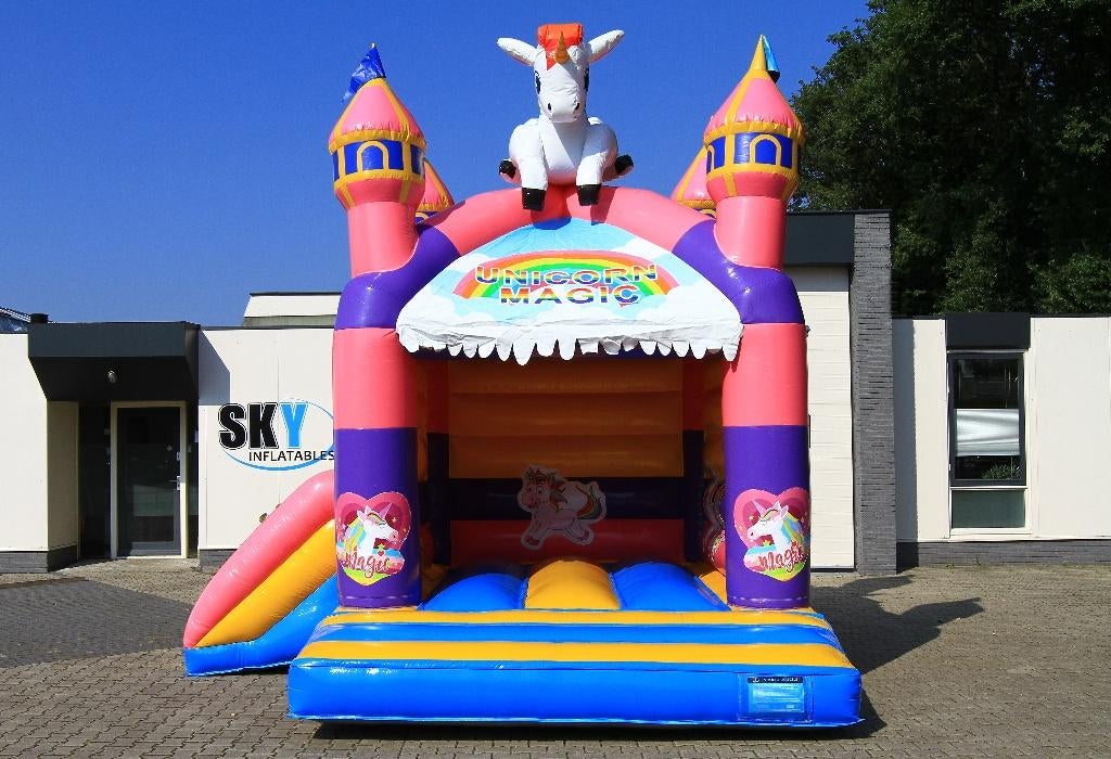 Springkussen Combifun Unicorn, Hobby en Vrije tijd, Feestartikelen | Verhuur, Ophalen of Verzenden, Zo goed als nieuw, Overige