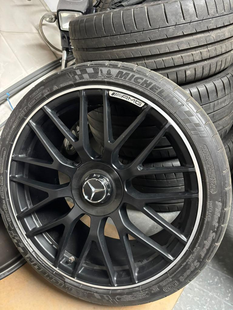 Orginele AMG velgen c63s 19inch, Ophalen, 19 inch, Zomerbanden, Velg(en)
