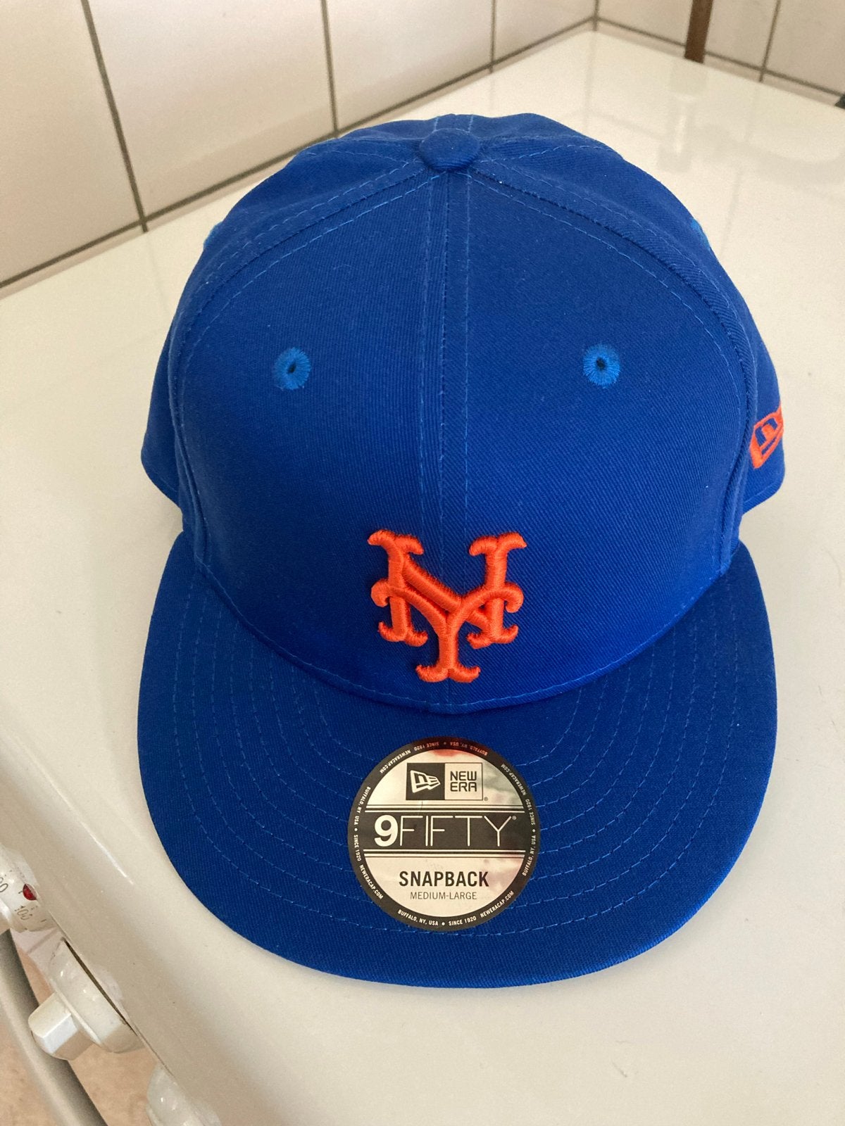New Era 9Fifty Snapback NY Mets Cap - Blauw/Oranje, Verzenden, Nieuw, Pet