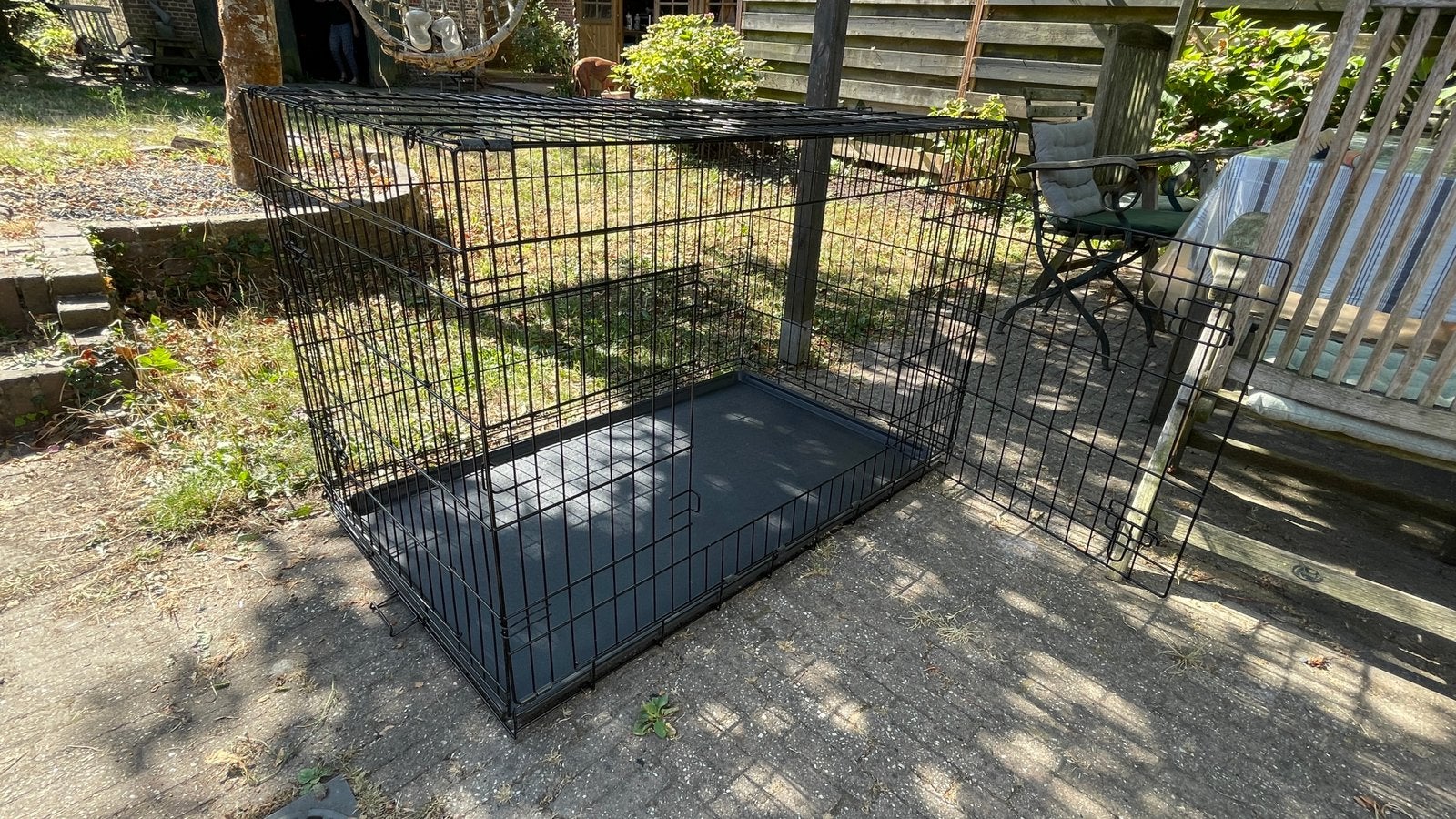 Hondenbench groot 122x 74,5x 80,5 cm, Ophalen, Zo goed als nieuw