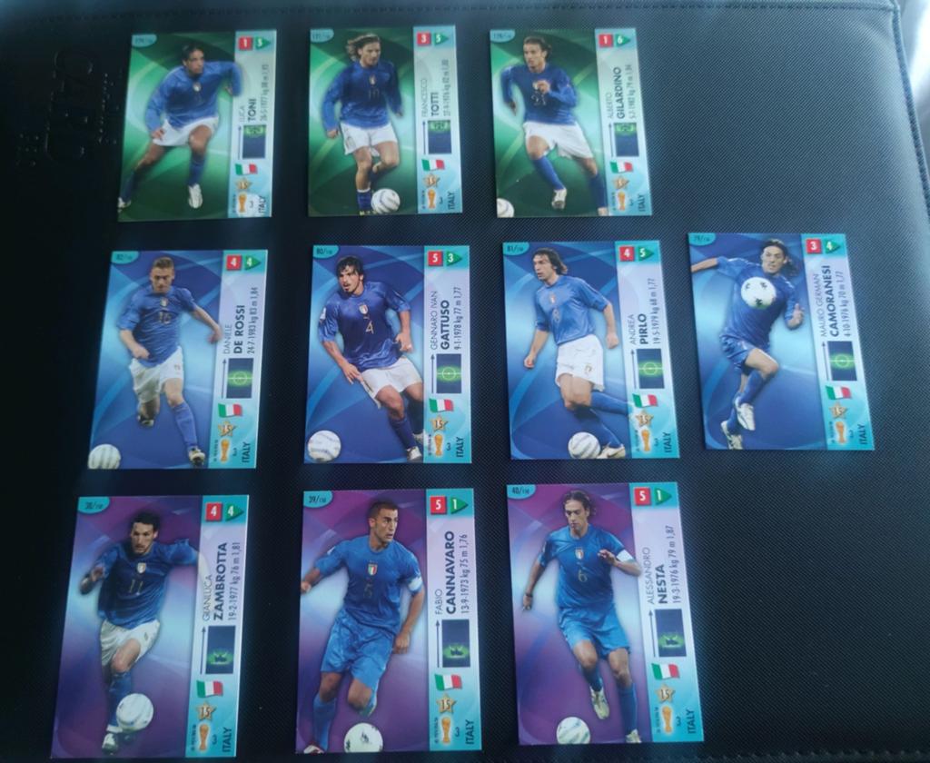 Italië Panini Goaaal! kaarten oa Totti, Pirlo & Cannavaro, Ophalen of Verzenden, Zo goed als nieuw, Buitenlandse clubs, Poster, Plaatje of Sticker
