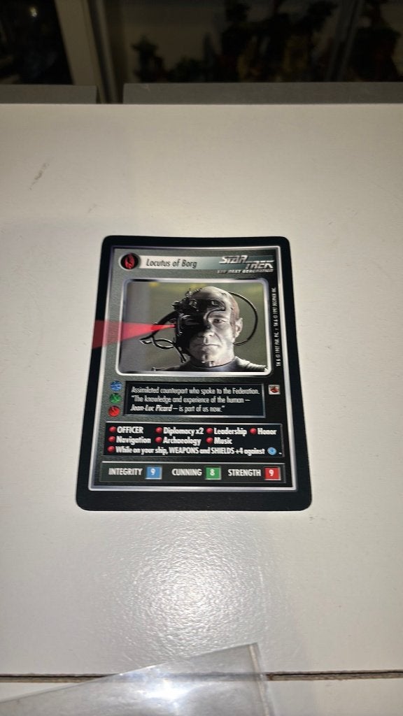 Star Trek CCG oversized Locutus of Borg kaart, Hobby en Vrije tijd, Verzamelkaartspellen | Overige, Ophalen of Verzenden, Zo goed als nieuw