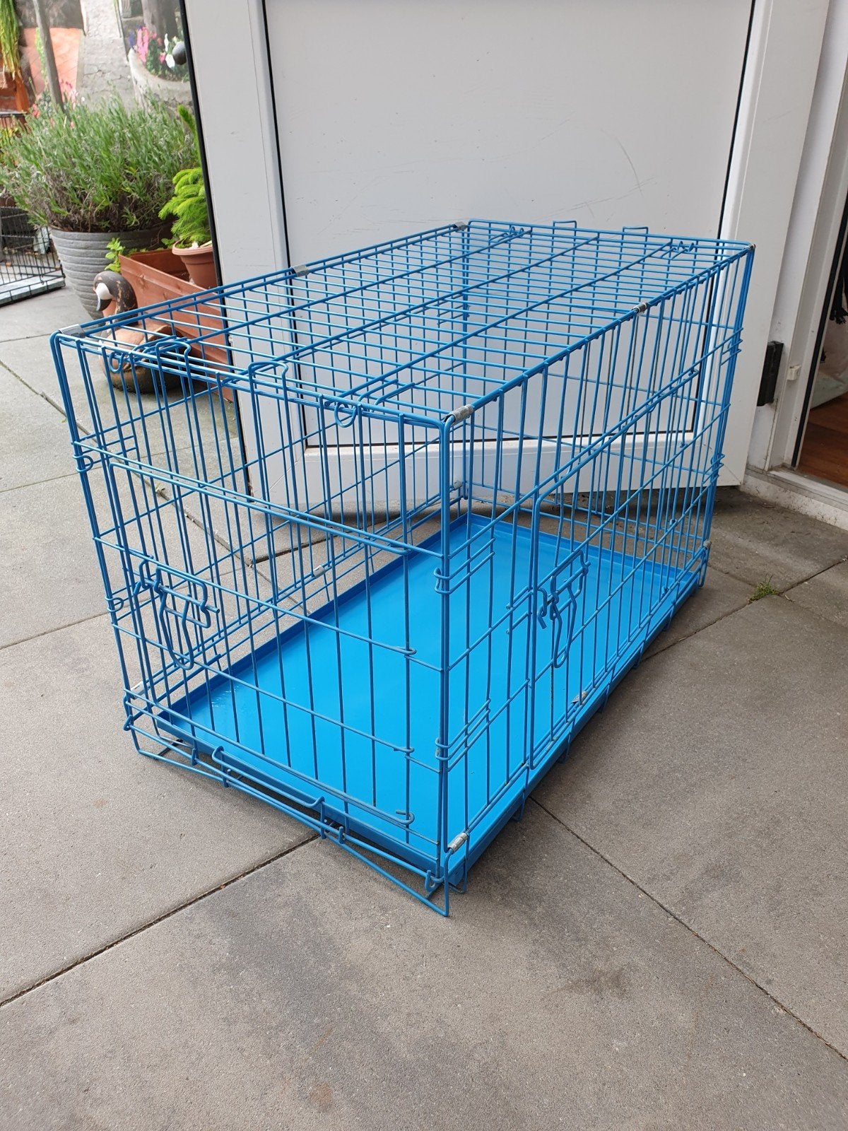 Blauwe bench als nieuw, Dieren en Toebehoren, Ophalen of Verzenden, Zo goed als nieuw