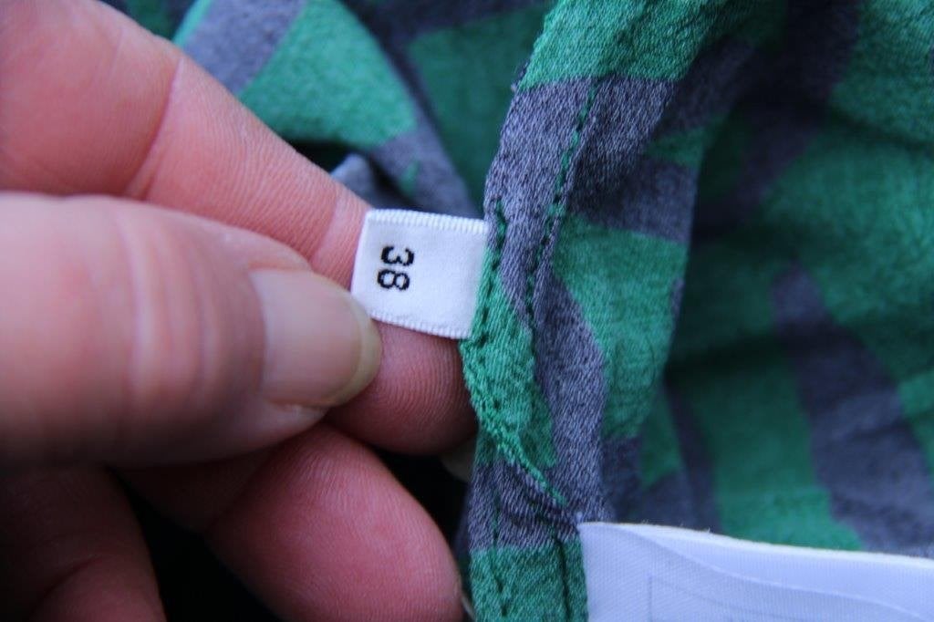 Doorknoopjurk groen/ zwart Essentiel mt 38 Maxi Vaste prijs, Kleding | Dames, Jurken, Maat 38/40 (M), Ophalen of Verzenden, Zo goed als nieuw