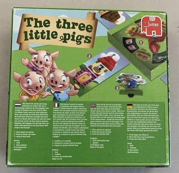 De Drie Kleine Biggetjes Jumbo Spel, Verzenden, Zo goed als nieuw, Onbekend