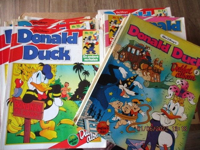 adv6614 donald duck dubbelalbum, Boeken, Eén stripboek, Ophalen, Gelezen