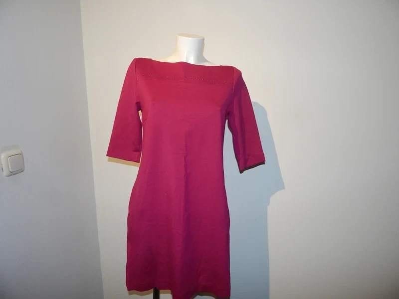Marccain cyclaam fucia roze jurk zilveren studs rij N3/M, Maat 38/40 (M), Verzenden, Zo goed als nieuw, Roze